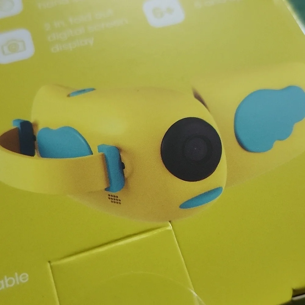 Vibrant Yellow and Blue Kids Video Camera
